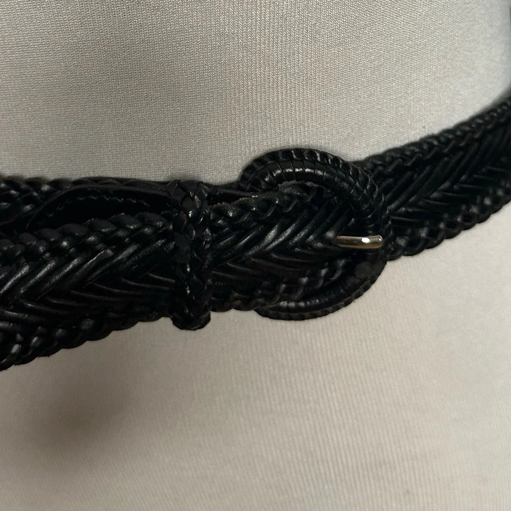 Talbots genuine leather woven belt